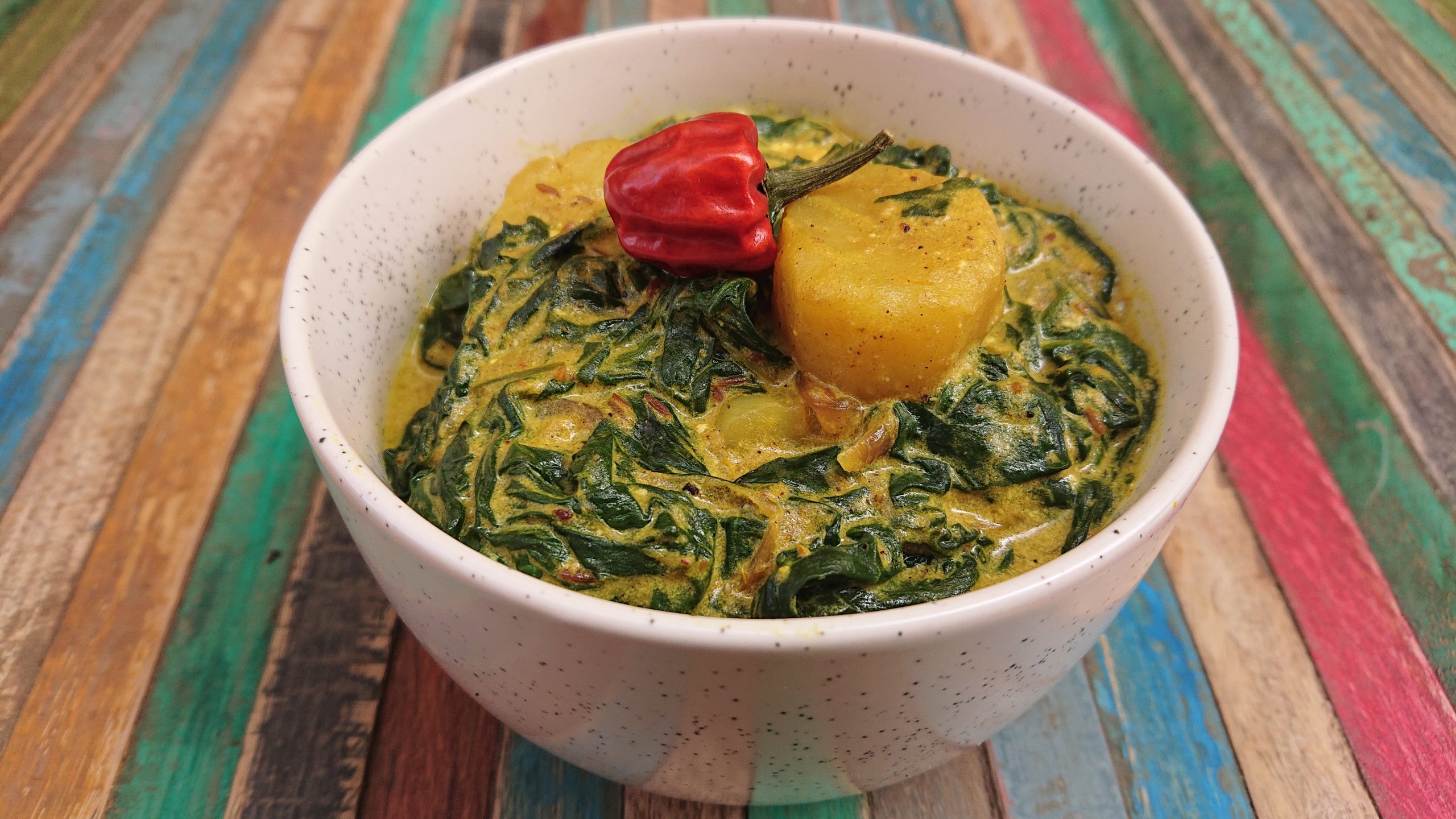 Curry Aux Epinards Et Pommes De Terre Par Doshas Ground Control