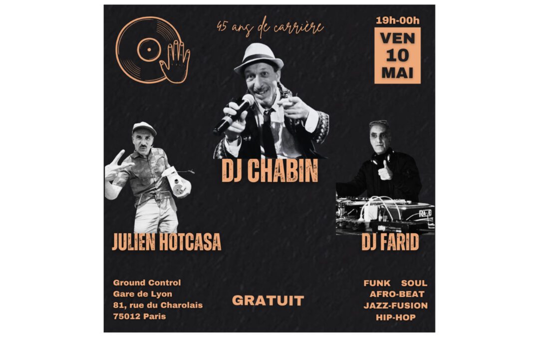 DJ Chabin fête ses 45 ans de carrière