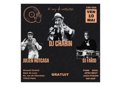 DJ Chabin fête ses 45 ans de carrière