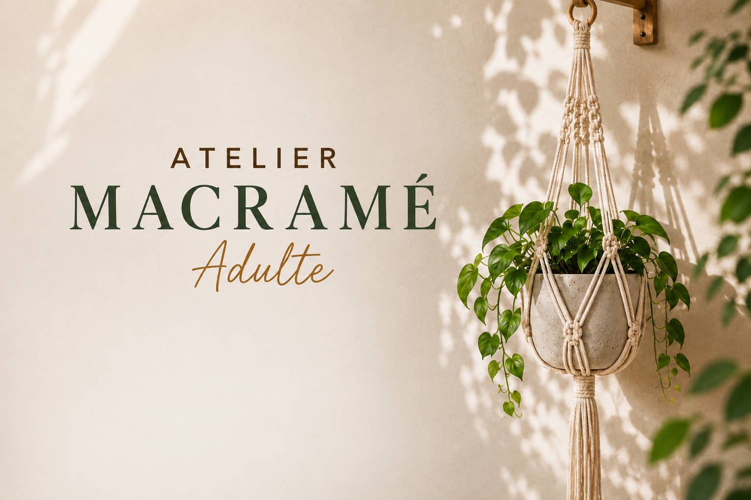 Atelier macramé adule